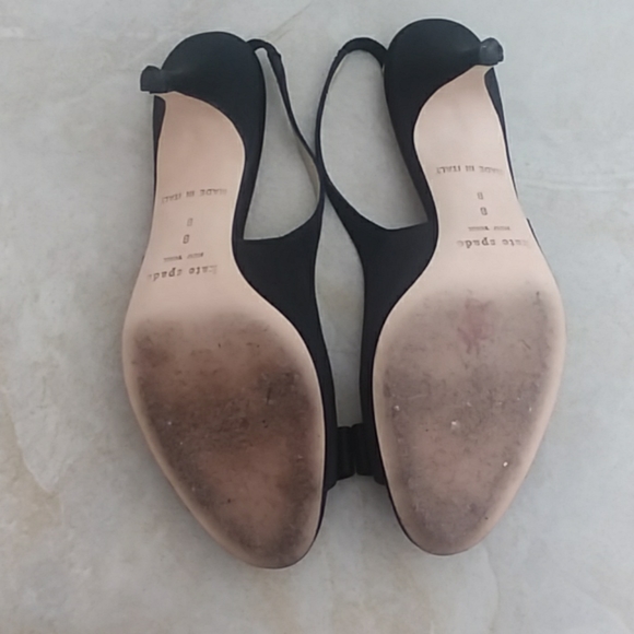 Kate Spade satin heels with bow - Picture 4 of 5